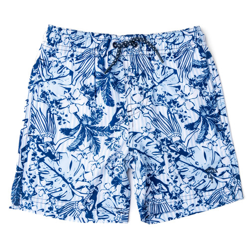 Shade Critters Tiki Tides Boys 4 Way Stretch Swim Trunks 6m-10