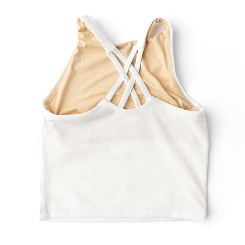 Back of Shade Critters White Girls  Active Tennis Tank Top 3t-14 Back of Shade Critters White Girls  Active Tennis Tank Top 3t-14