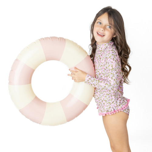 Blushing Blooms Girls Rashguard Swim Set 6m-6