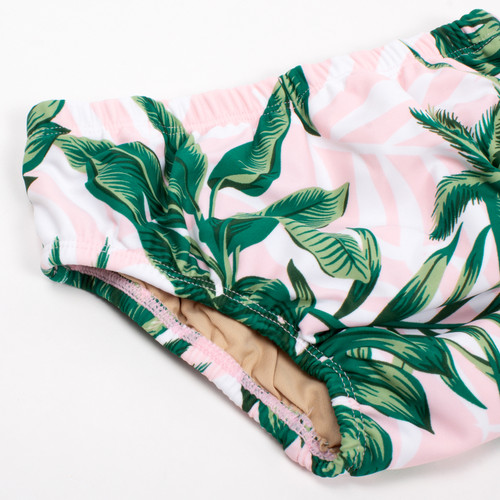 picture of SA-DPR-159 -diaper cover - pink palm picture of SA-DPR-159 -diaper cover - pink palm