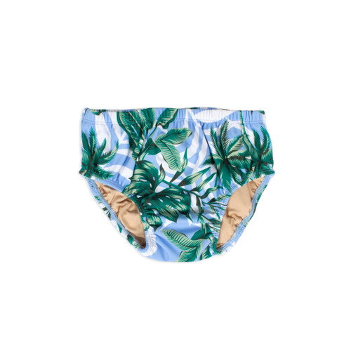 picture of SA-DPR-157 -diaper cover - blue palm