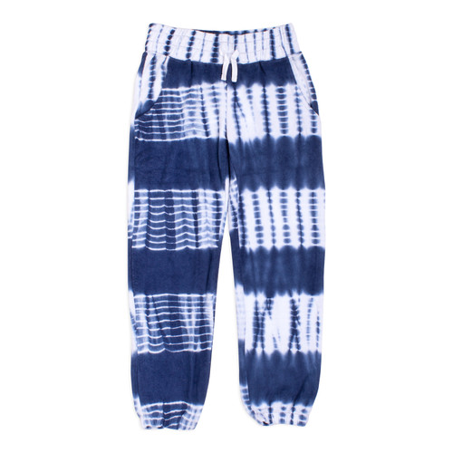 Shade Critters Terry Jogger Pant- Navy Tie Dye