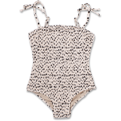 Picture of Shade Critter Swimwear One Piece Smocked Girl's 6m-10 Dalmation Leopard