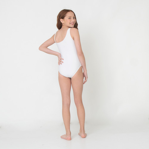 Lemon Stripe Terry Girls Monokini One Piece Swimsuit 7-14 - Shade Critters