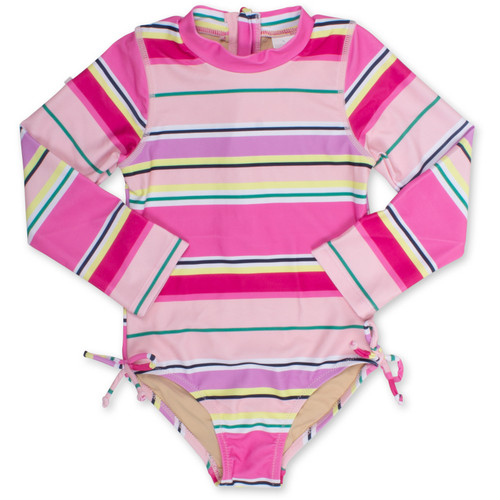 Shade Critters One Piece Longsleeve Girls 6m-6 Beach Stripe
