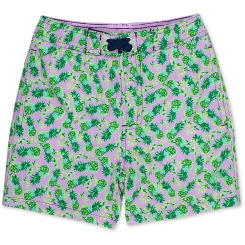 Shade Critters 4 Way Stretch Swim Trunks Boys 6m-6 Pineapple Lilac