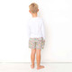 Detail of Shade Critters Citron Ditsy Floral Boys 4 way Stretch Swim Trunk 6m-10