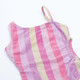 Adjustable Strap Detail Shade Critters Shimmer Fabric Rainbow Girls One Piece w/cutout Swimsuit 3-14