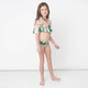 Shade Critters Tropical Leopard Off the Shoulder Tween Girls Bikini 7-14