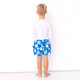 Shade Critters Blue Daisy Boys 4 Way Stretch Swim Trunk