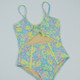 Detail of Shade Critters Cute Crochet Floral Girls One Piece Swimsuit