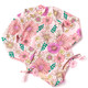 Detail of Retro Blossom Girls Long Sleeve One Piece & Tutu Swim Set 6m-6