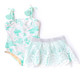 Shade Critters Mermaid Toile Girls PomPom One Piece & Skirt Swim Set 6m-10