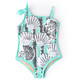 Shade Critters Alternative View of Swimsuit Mint Shells Girls Flip Sequin One Shoulder One Piece Swimsuit 3-10