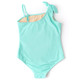 Shade Critters Detail of  Swimsuit Mint Shells Girls Flip Sequin One Shoulder One Piece Swimsuit 3-10