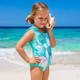 Mint Shells Girls Flip Sequin One Shoulder One Piece Swimsuit 3-10