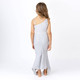 Shade Critters Alternative View of Swimsuit Silver Girls Sequin One Shoulder One Piece Swimsuit 3-10