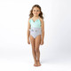 Shade Critters Alternative View of Swimsuit Mint & Silver Girls Water Appearing & Shimmer Mermaid Shell Belted One Piece Swimsuit 6m-6