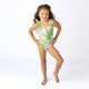 Shade Critters Swimsuit Botanical Palms Girls One Shoulder One Piece Swimsuit 3-14