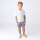 Shade Critters Swimsuit Lobster Stripe Boys 4 Way Stretch Swim Trunks 6m-10