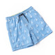 Detail of Blue Anchors Boys 4 Way Stretch Water Appearing Embroidered Swim Trunks 6m-10