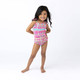 Shade Critters Swimsuit Summer Plaid Girls Ruffle Smocked One Piece Swimsuit 6m-10