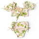 Back of Shade Critters Hibiscus Botanical Pink Girls High Waist Two Piece Swimsuit 2t-10