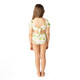Kids Swim suit by Shade Critters Hibiscus Botanical Pink Girls High Waist Two Piece Swimsuit 2-10