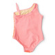 Coral Girls Sequin One Shoulder One Piece Swimsuit 3t-10