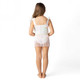 Detail of Shade Critters Pink & Green Metallic Girls Hula One Piece & Skirt Swim Set 3t-10 2-10