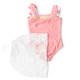 Children's Bathing Suit By Shade Critters Coral Girls Hula Water Appearing One Piece & Skirt Swim Set 3t-10 2-10