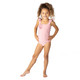 Back of Shade Critters Coral Girls Shimmer Flower One Piece Swimsuit 3t-10 2-10