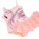 Detail of Shade Critters Pink Flamingo Girls Sequin One Piece & Tutu Swim Set 3t-10 2-10