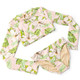 Children's Swimwear by  Shade Critters Hibiscus Botanical Pink Girls Cropped Rashguard Swimsuit Set 4t-14