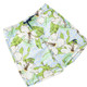Shade Critters Hibiscus Botanical Blue Boys 4 Way Stretch Swim Trunks 6m-10