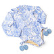 Children's Swimwear by  Shade Critters Tropical Blues Girls Long Sleeve One Piece Swimsuit 6m-10