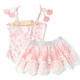 Children's Swimwear by  Shade Critters Seaside Toile Girls One Piece & Skirt Swimsuit Set 6m-10