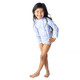 Children's Bathing Suit By Shade Critters Tropical Blues Girls Rashguard Swimsuit Set 6m-6
