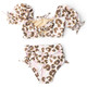 Kids Swim Brand Shade Critters Metallic Leopard Girls High Waist Two Piece Swimsuit 2t-10