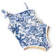Alternative shot of Shade Critters Tiki Tides Girls Daisy Cut Out One Piece Swimsuit 2t-10