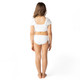 Best Kids Swimwear Brand Shade Critters White Eyelet Girls Smocked Puff Sleeve Two Piece Swimsuit 2t-10