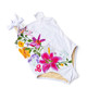 Cute Swimwear by Shade Critters Summer Gardens Girls One Shoulder One Piece Swimsuit 3t-10