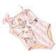 Best Kids Swimwear Brand Shade Critters Butterfly Stripe Girls Sequin One Shoulder One Piece Swimsuit 3t-10