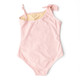 Alternative shot of Shade Critters Butterfly Stripe Girls Sequin One Shoulder One Piece Swimsuit 3t-10