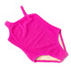 Kids Swim Brand Shade Critters Berry Girls Crinkle One Shoulder One Piece Swimsuit 2t-10