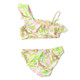 Best Kids Swimwear Brand Shade Critters Palm Beach Leopard Girls One Shoulder Two Piece Swimsuit 4t-14