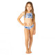 Kids Swim Brand Shade Critters Tiki Tides Girls One Shoulder Two Piece Swimsuit 4t-14