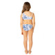 Best Kids Swimwear Brand Shade Critters Tiki Tides Girls One Shoulder Two Piece Swimsuit 4t-14