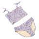 Alternative shot of Shade Critters Blue Blossoms Girls Smocked Two Piece Swimsuit 4t-14