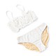 Kids Swim Brand Shade Critters White Eyelet Girls Smocked Two Piece Swimsuit 4t-14